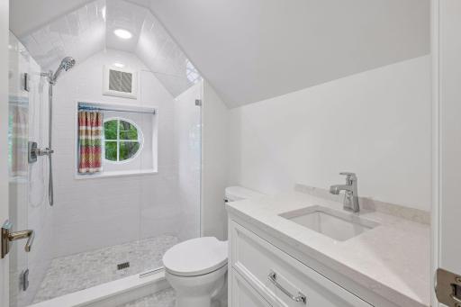 3/4 bathroom on the upper level