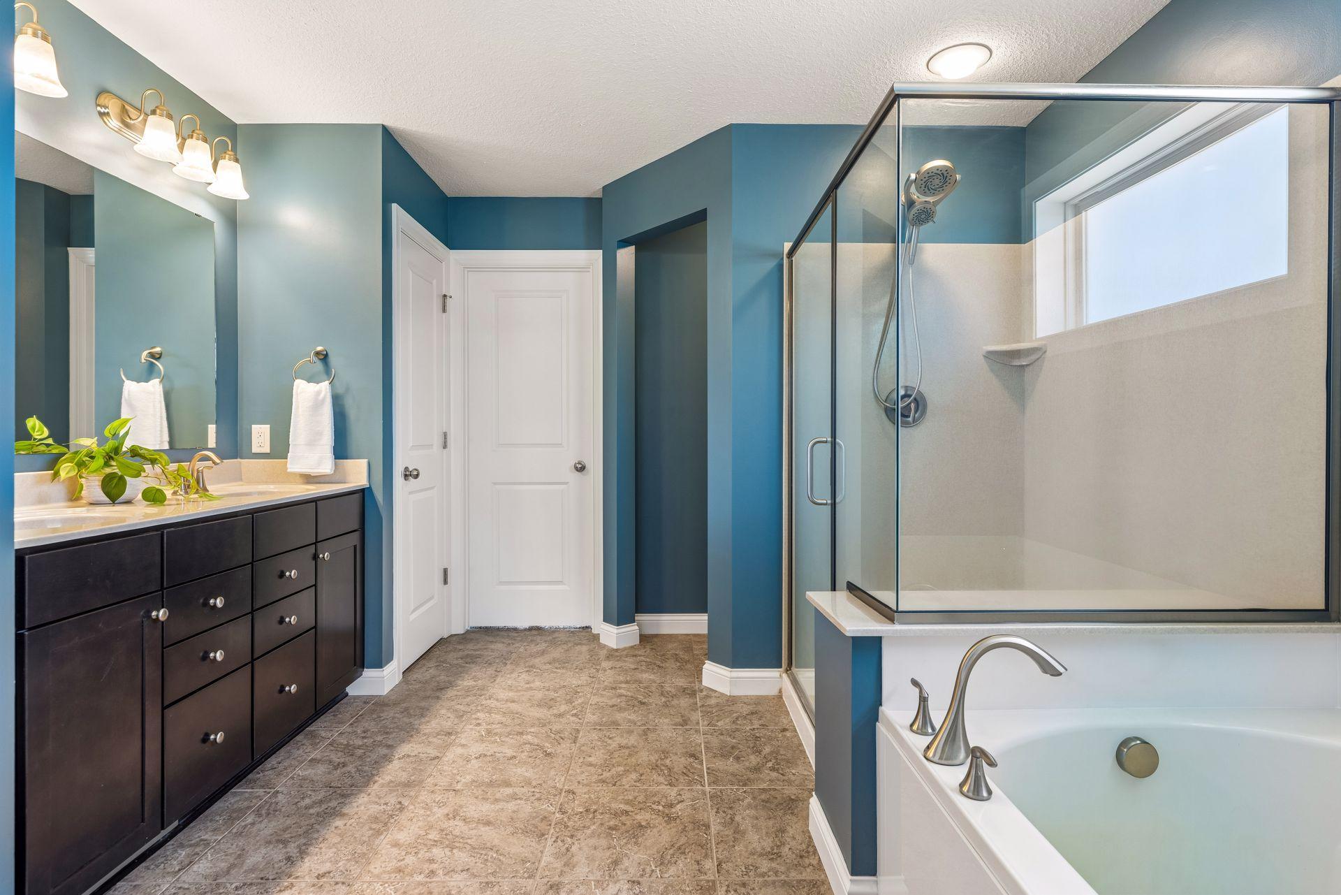 Primary bathroom with Shower, double vanity and soaking tub - 0030.jpg