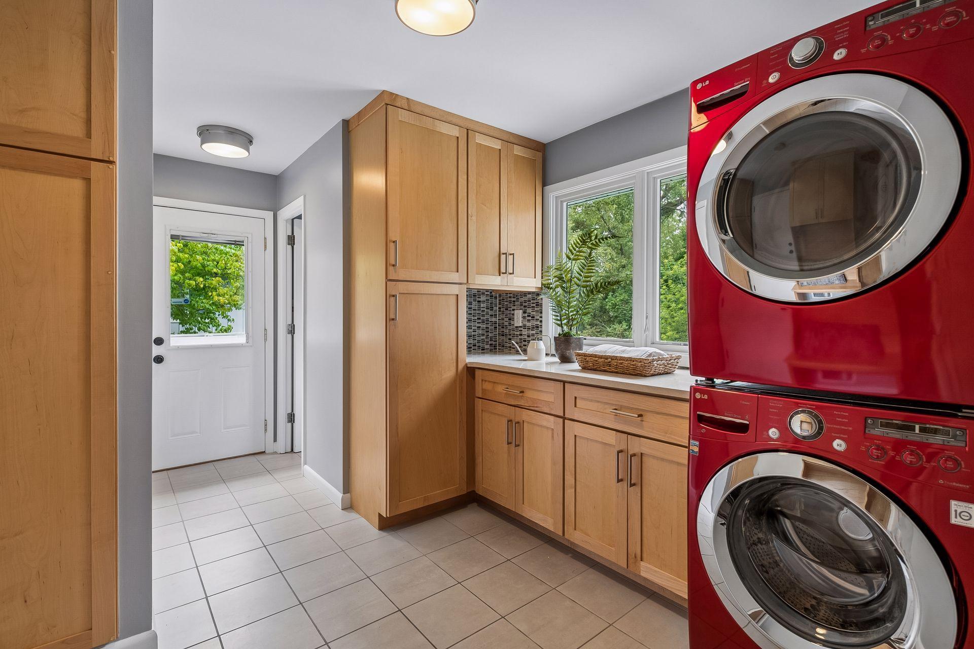 Main floor laundry and convenient half bath!