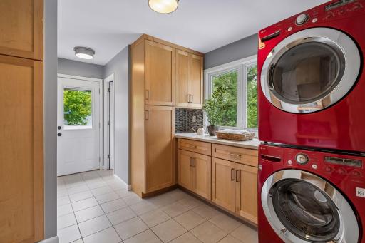 Main floor laundry and convenient half bath!