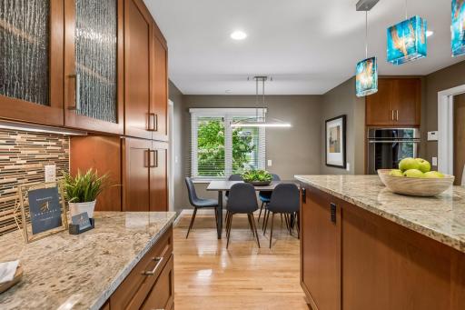 informal dining right off the kitchen