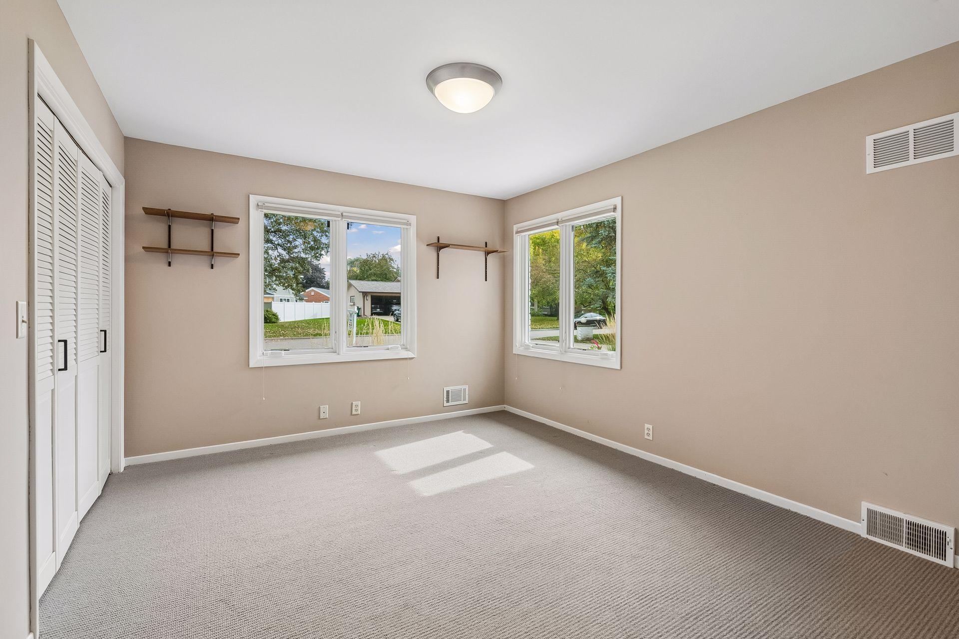 one of three bedrooms on the main level