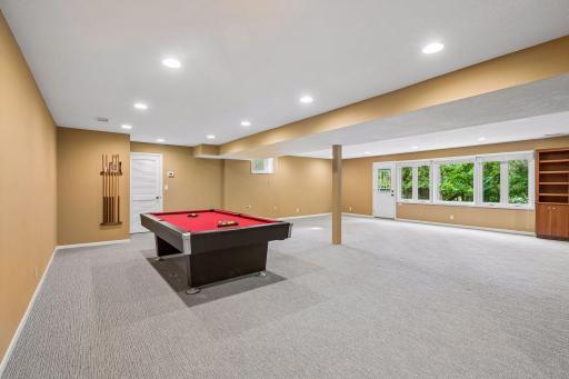 Spacious lower-level with a rarely seen walk-out in the City Lakes area.