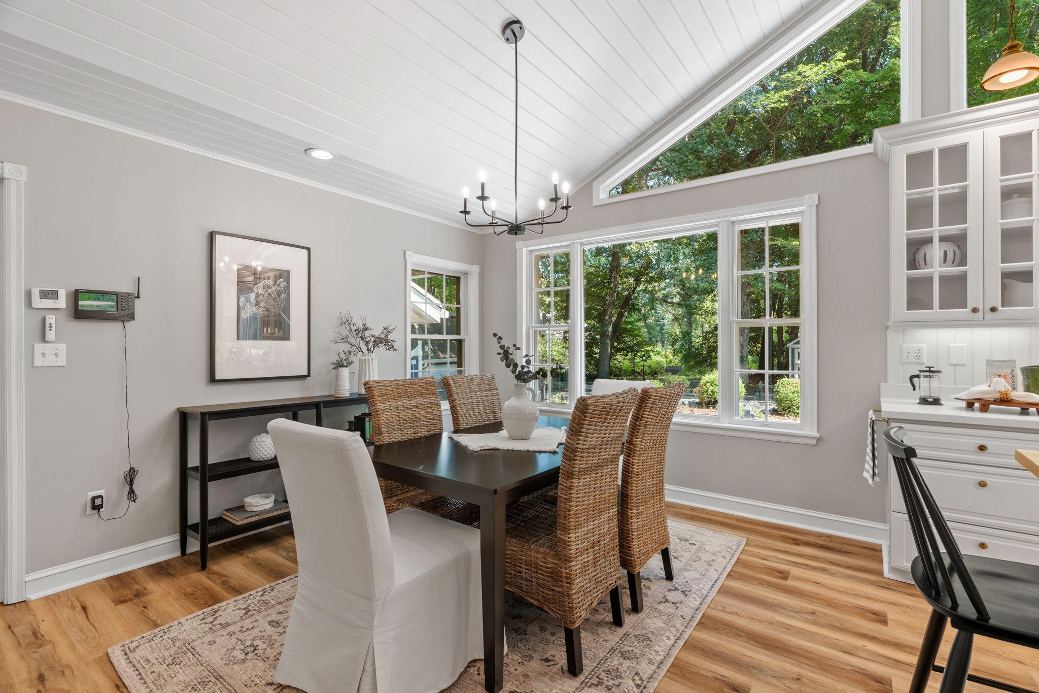 The breakfast area will be your go to for family meals.
