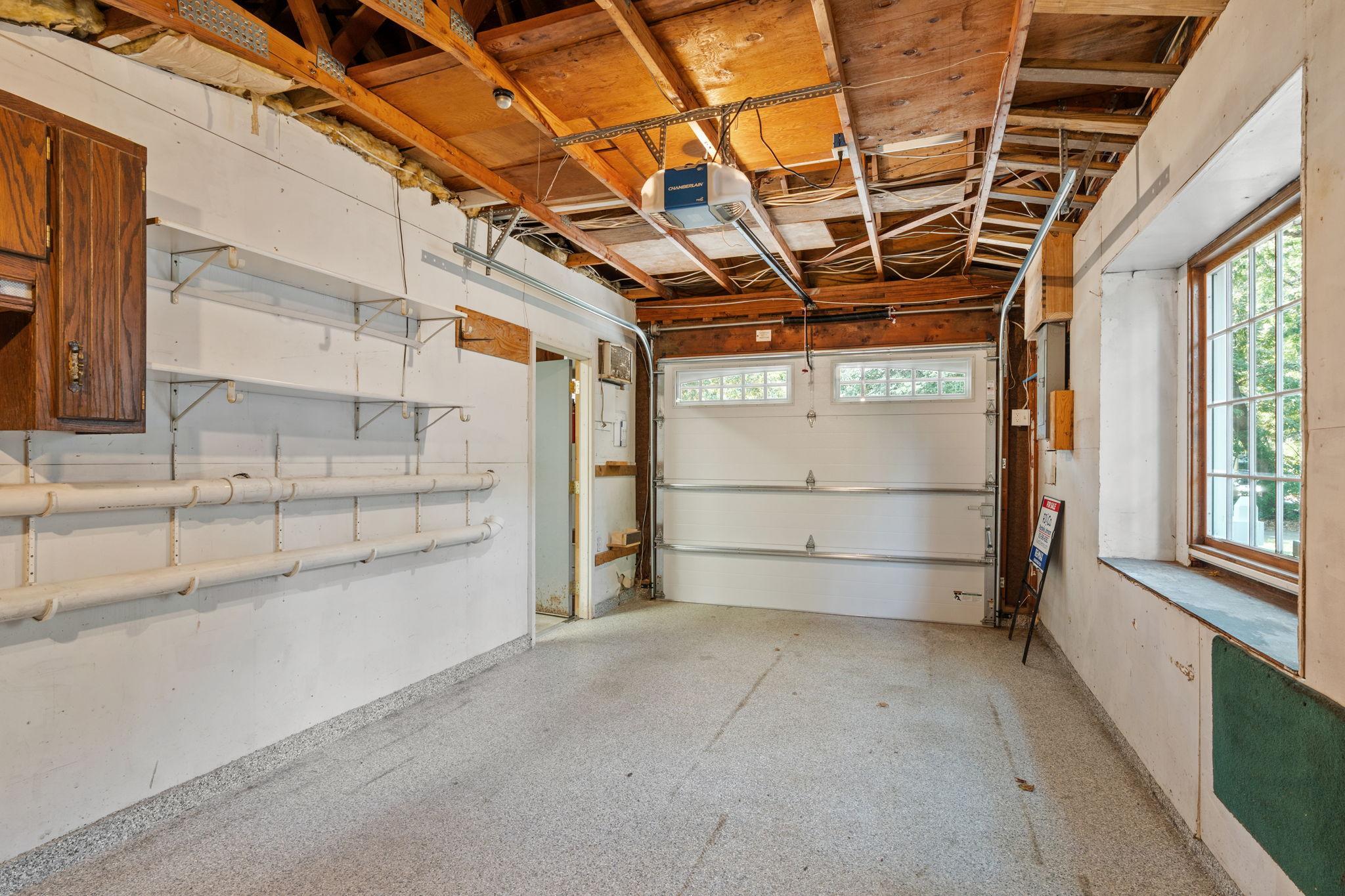 Attached garage stall.