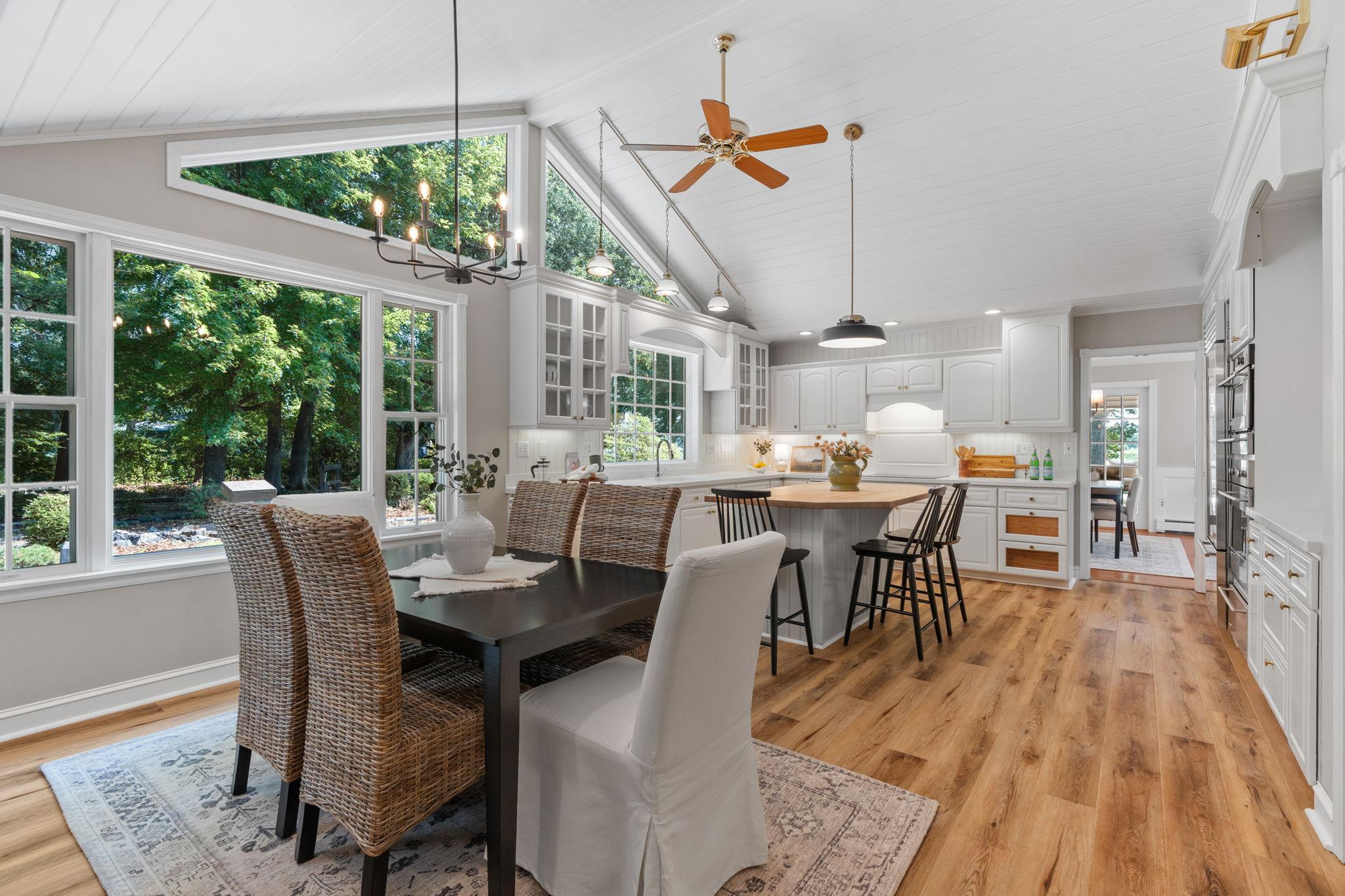 View of the dinette & kitchen.