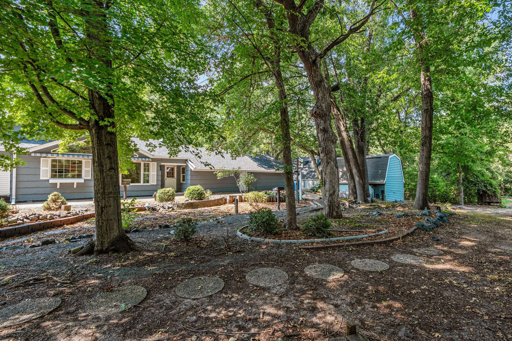 View of side yard.
