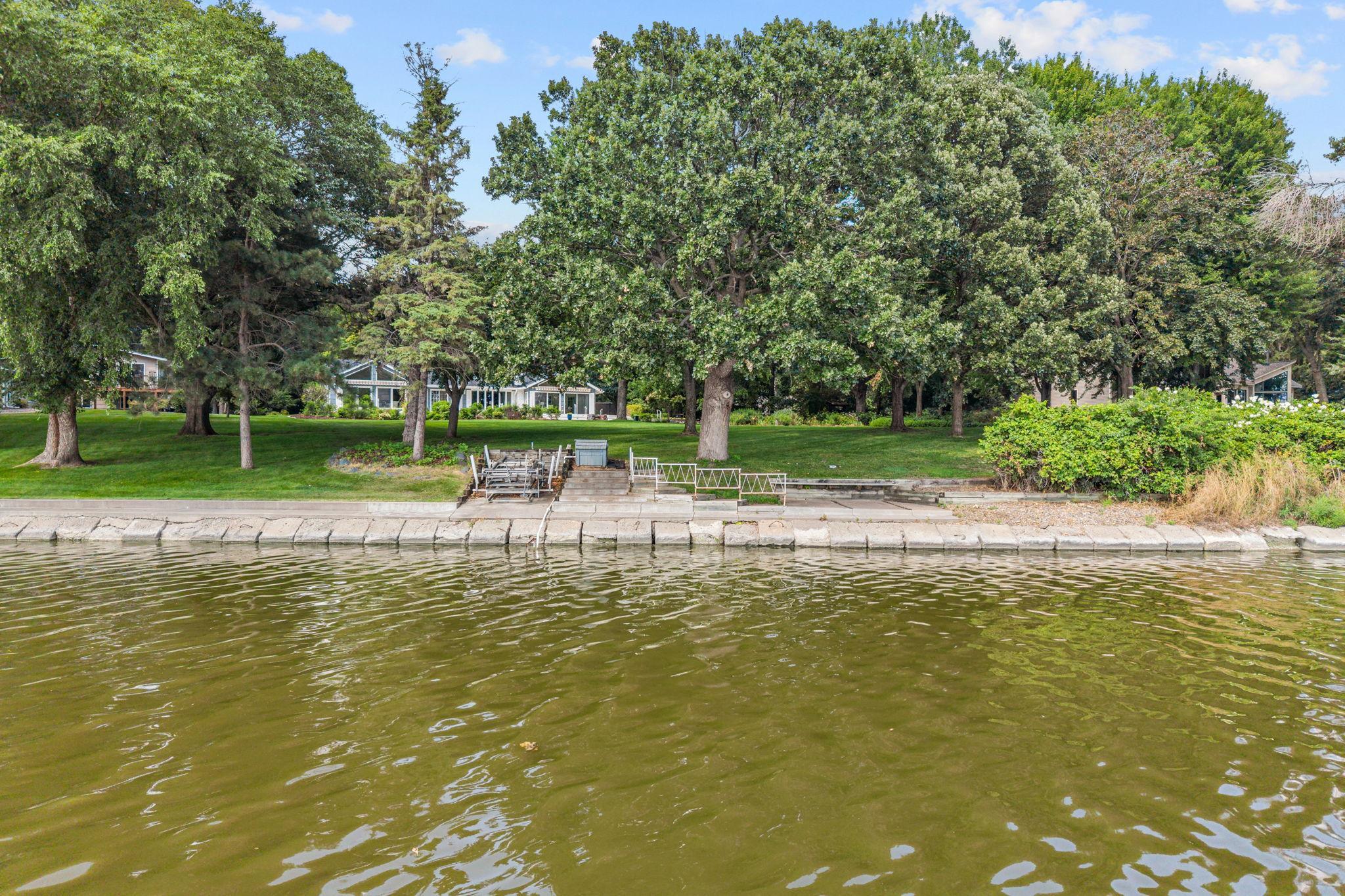 Views of your shoreline from the River.