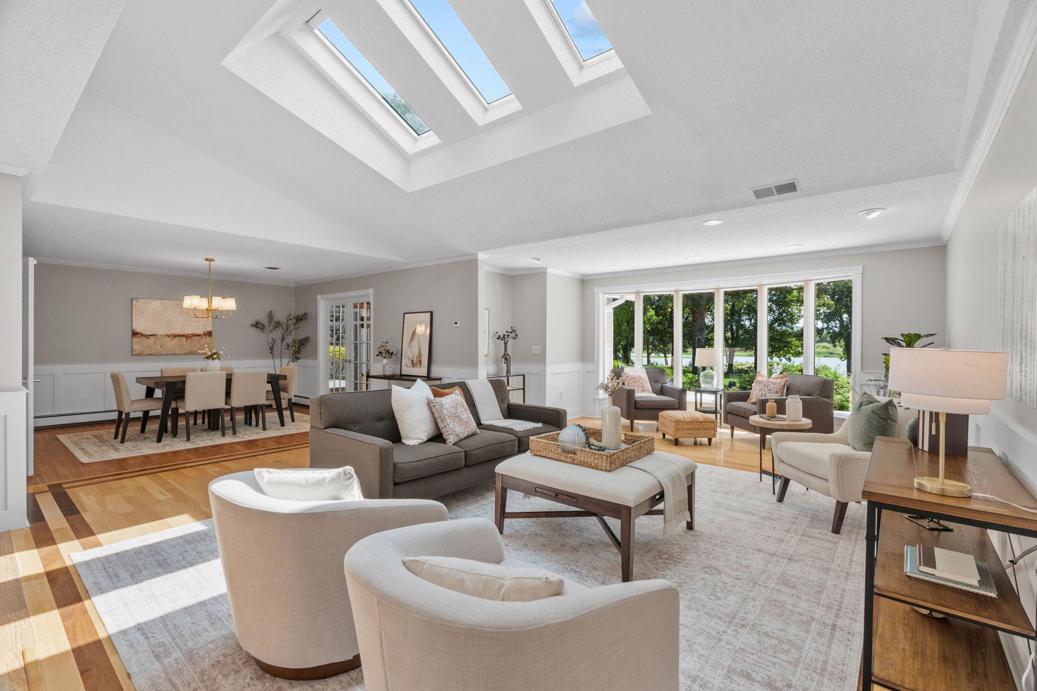 You'll never want to leave home with this as your primary living space! Spacious for entertaining or just enough room for the whole family to have their own spot to enjoy.