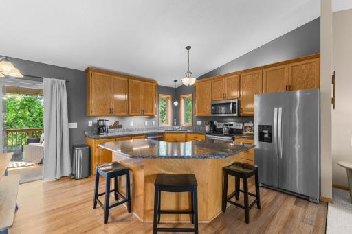 Open Bright Kitchen with Upgraded Stainless Appliances