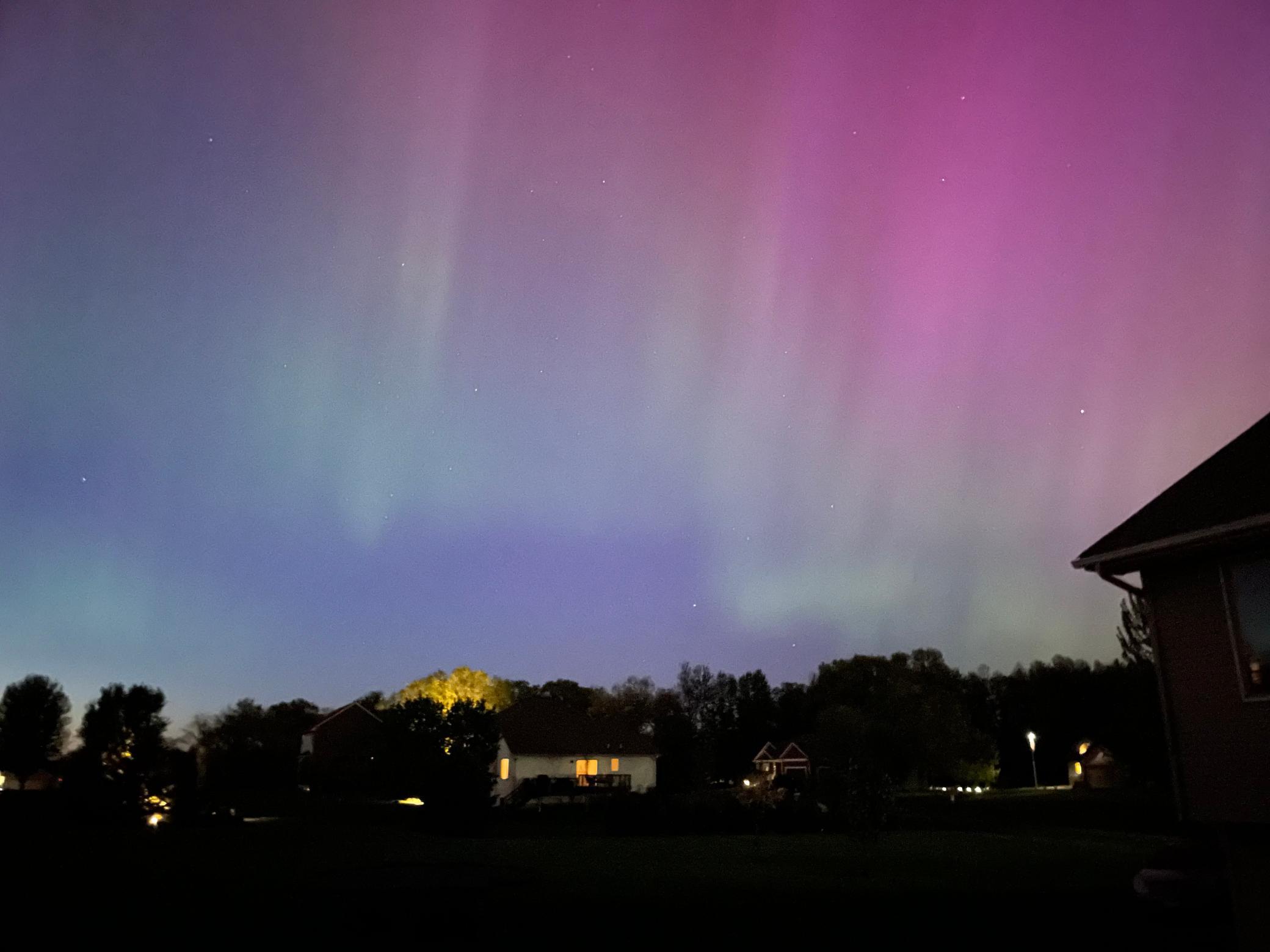 Additional view of the northern lights.