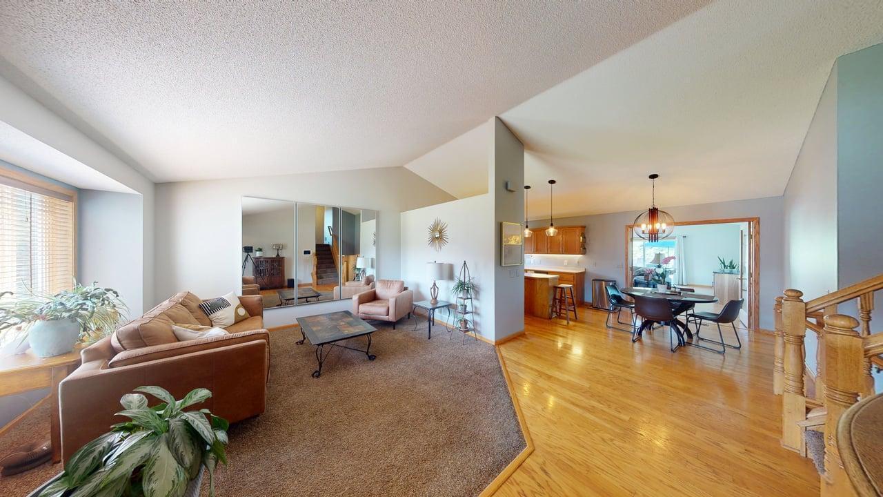 The open main-level layout offers a seamless flow for comfortable living.