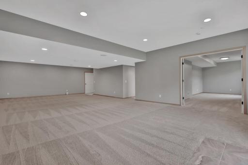 Lower level recreation room