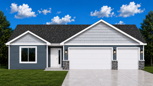 *AI-generated exterior rendering* This image is intended to provide a conceptual representation of the home. Not exact floor plan layout due to AI-generation.