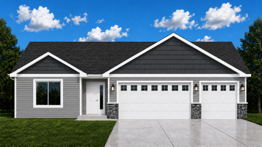 *AI-generated exterior rendering* This image is intended to provide a conceptual representation of the home. Not exact floor plan layout due to AI-generation.