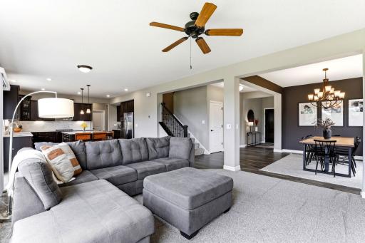 From the sectional to the island to the dining room, the main level connects effortlessly for everyday living and entertaining.