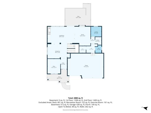 Main level floorplan