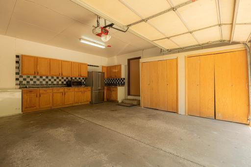 Inside the garage