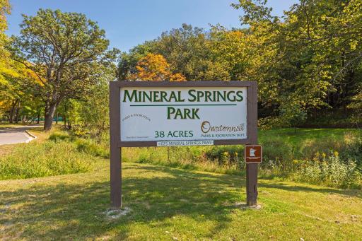 Beautiful parks and recreation nearby. This is where mineral water is made ;)