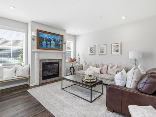 Living Room has gas fireplace focal point.