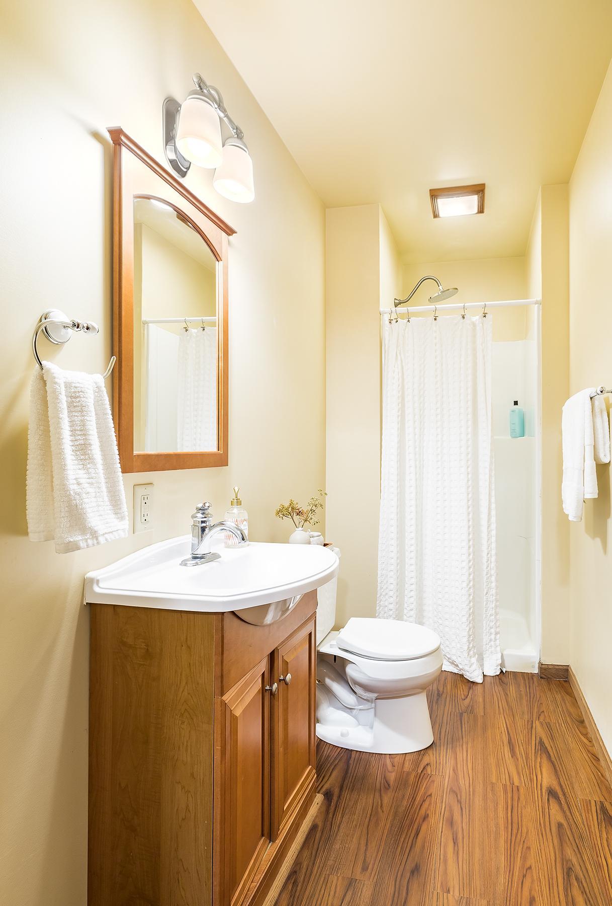 Lower level 3/4 bathroom.
