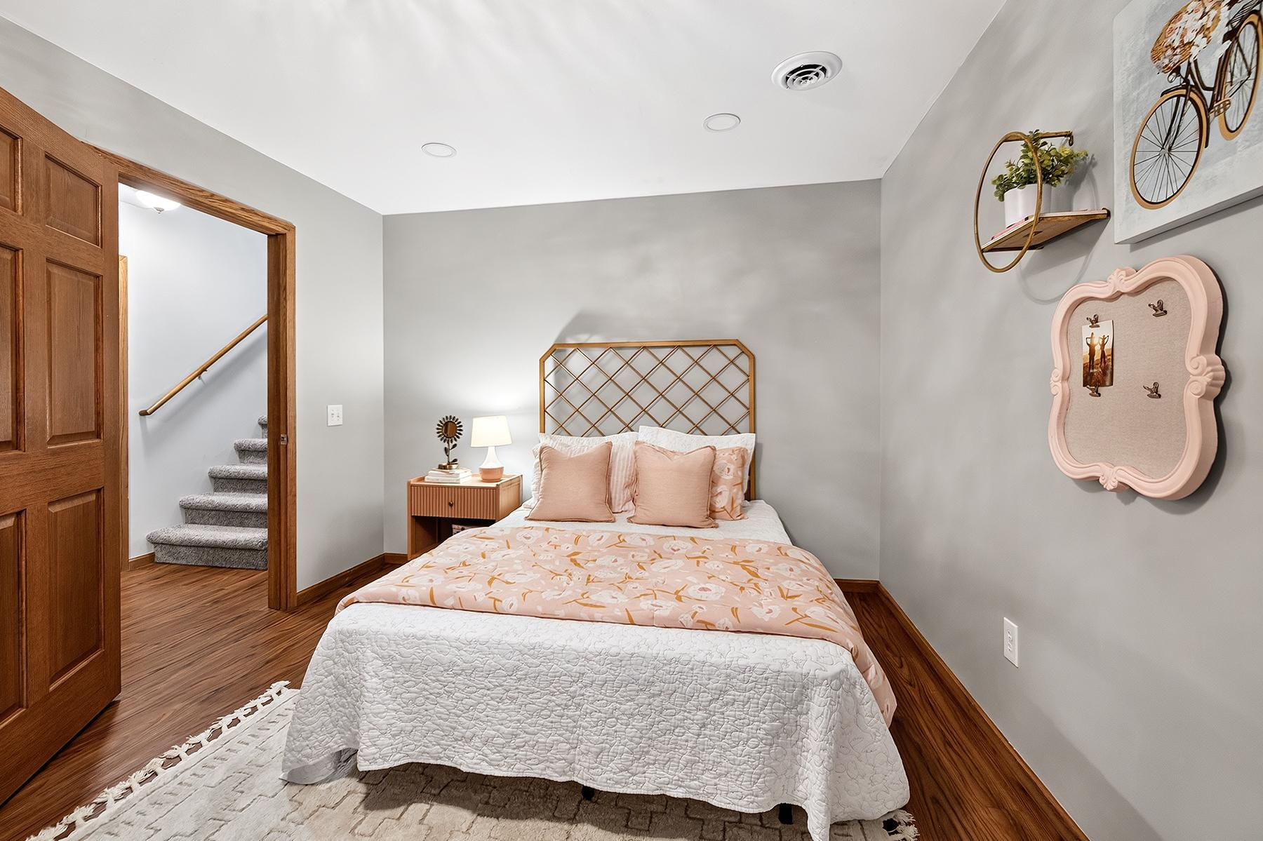 Lower level bedroom.
