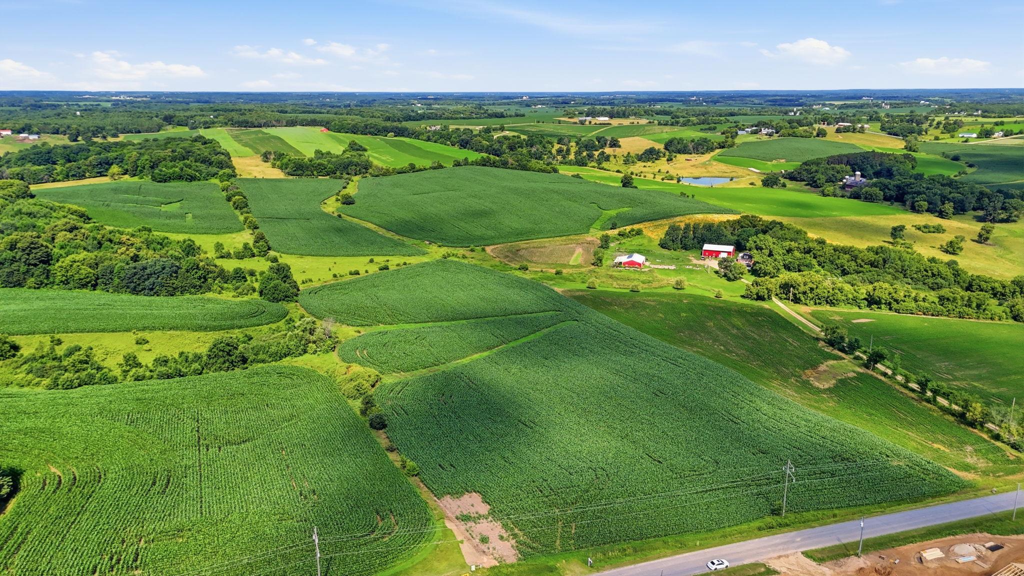 Approximately 50 acres are tillable