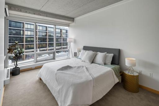 Spacious bedroom large enough for a king size bed