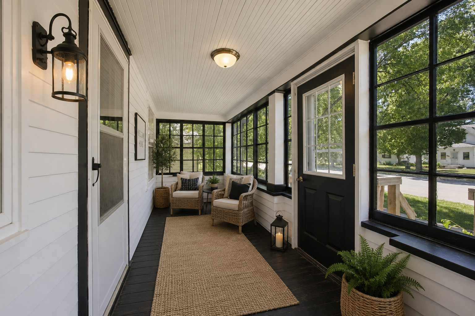 Virtually Staged Front Porch
