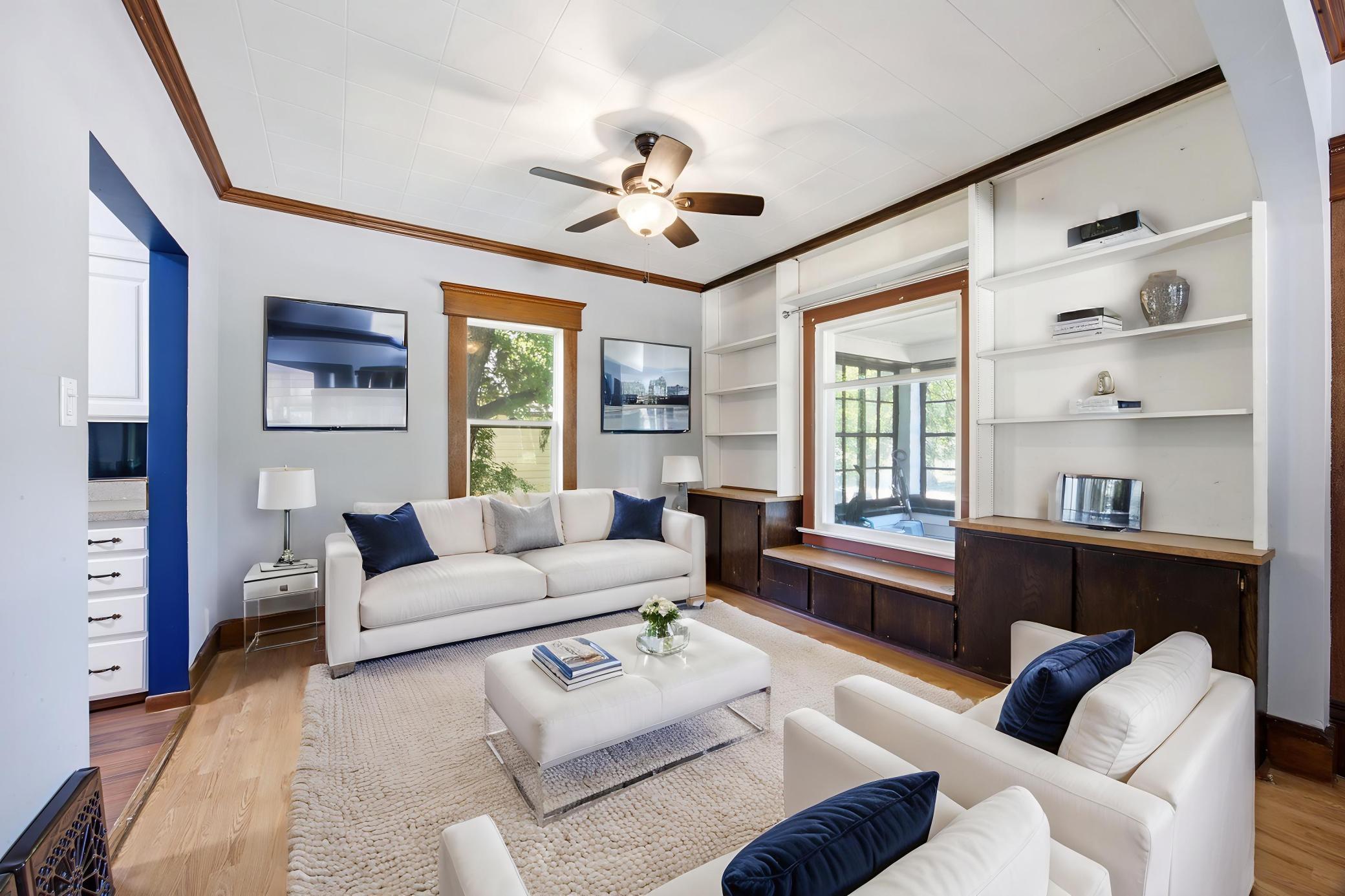 Virtually Staged Living Room