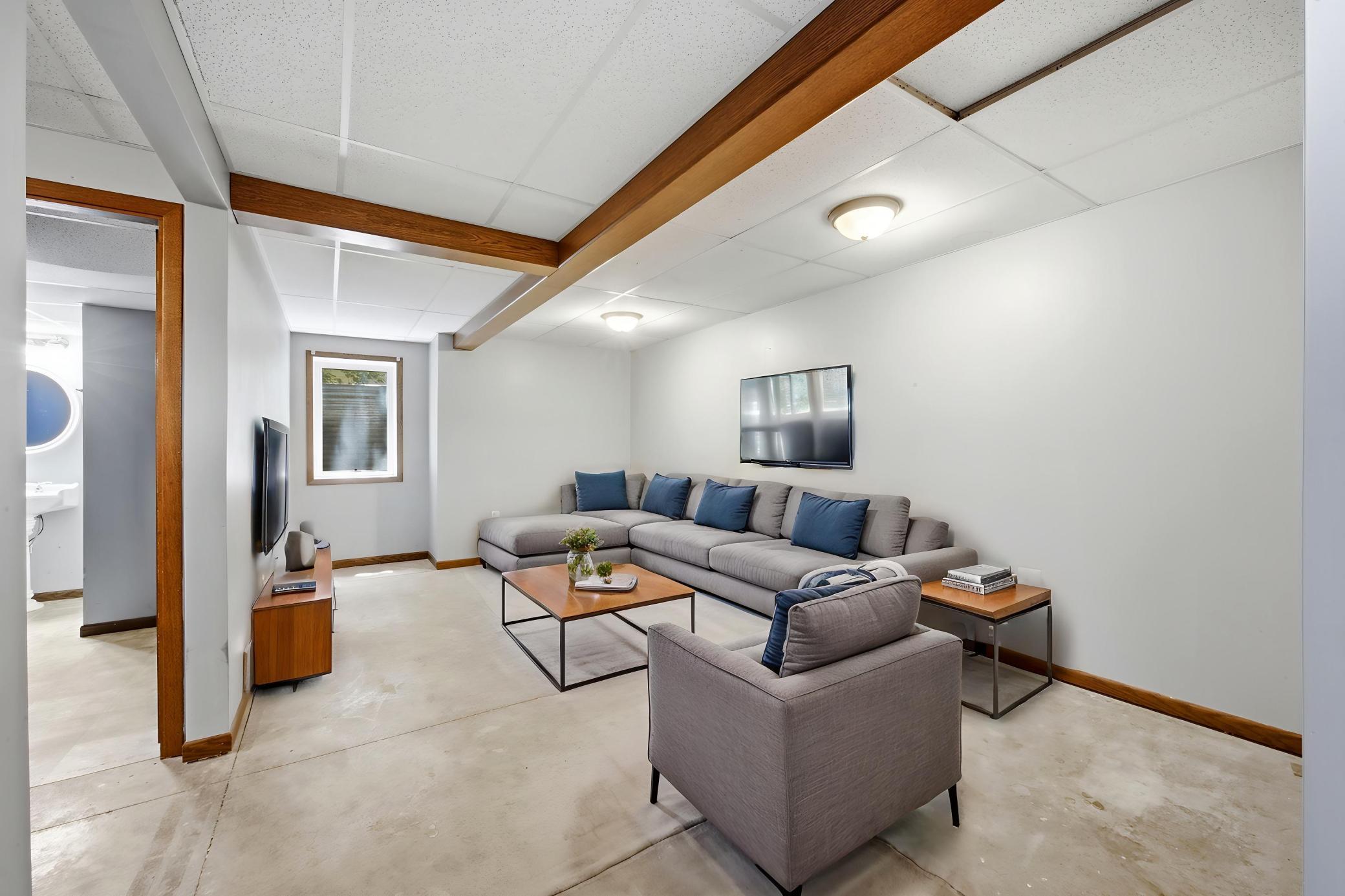 Virtually Staged Basement