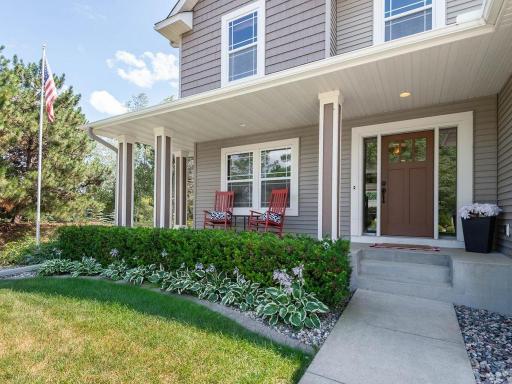 Front porch allows for sitting and relaxing
