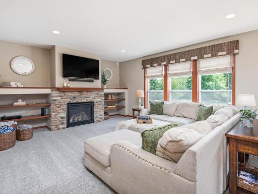 Living room with tons of natural light
