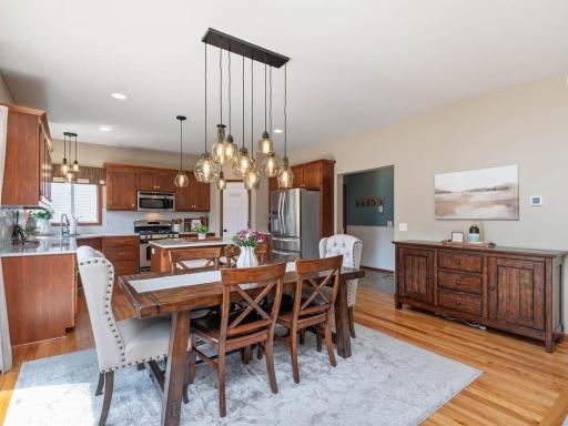Plenty of space to expand the table for larger gathering