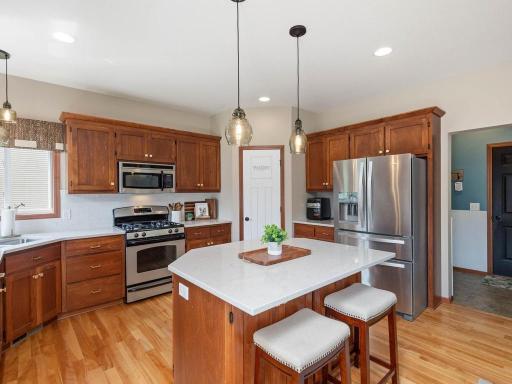 Tons of cabinets and a pantry