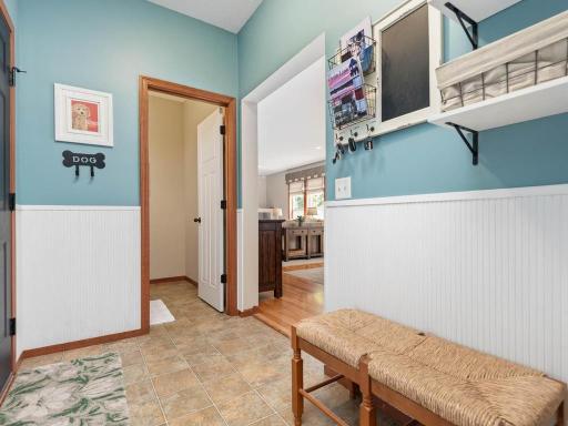 Back mudroom also has a large walk in closet