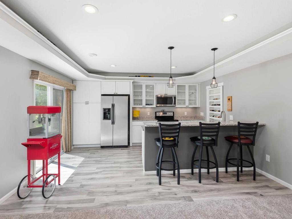 Lower level bar area actually has a full kitchen