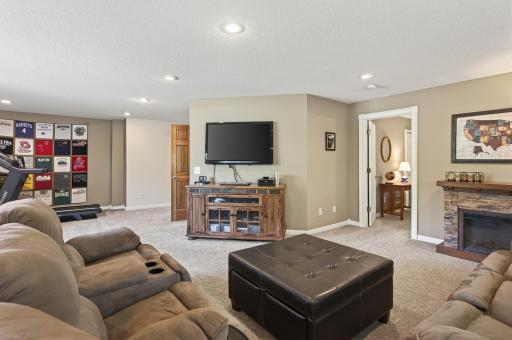 Walkout lower level with generous family room and an abundance of natural light