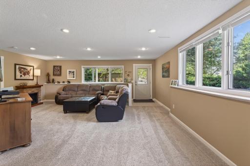 Walkout lower level with generous family room and an abundance of natural light