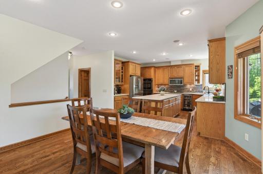 Spacious dining area with convenient access to the deck - a great layout for both everyday living and entertaining
