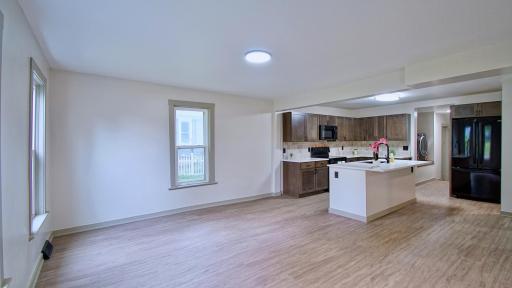 View as you enter the home. Open floor concept between living room and kitchen.