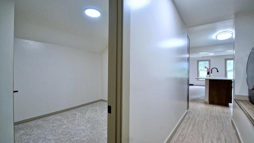 View as you come out of the back bedroom.