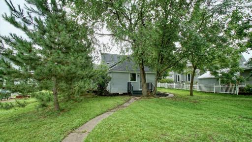 Back view of the home when you are coming from the garage.
