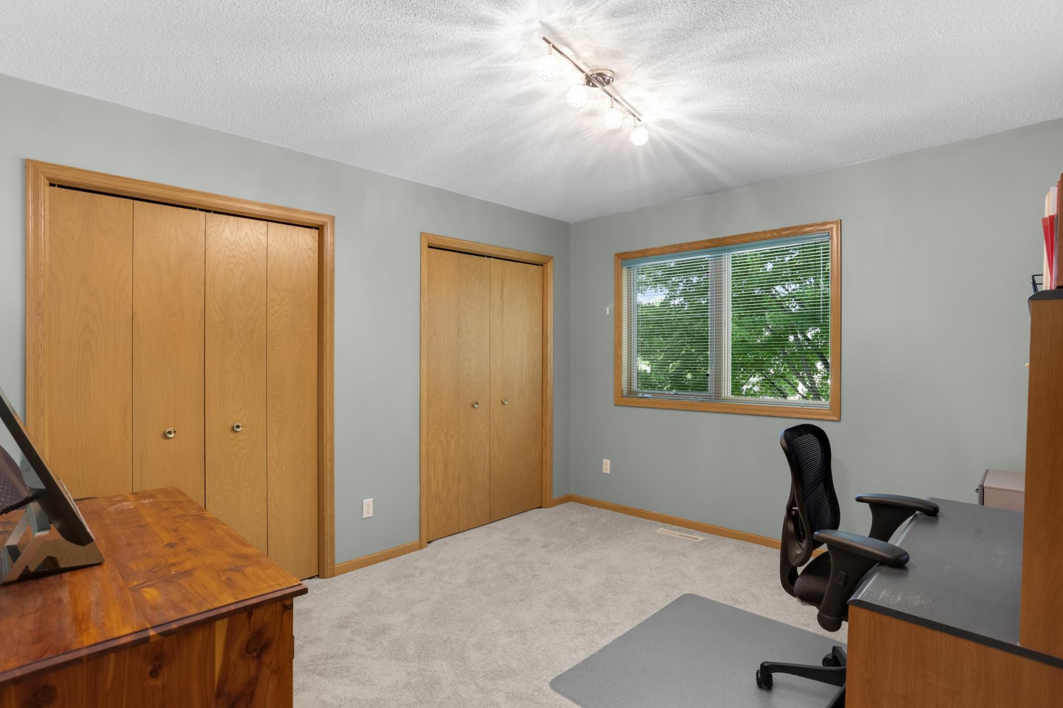 Bedroom 3 has double closets
