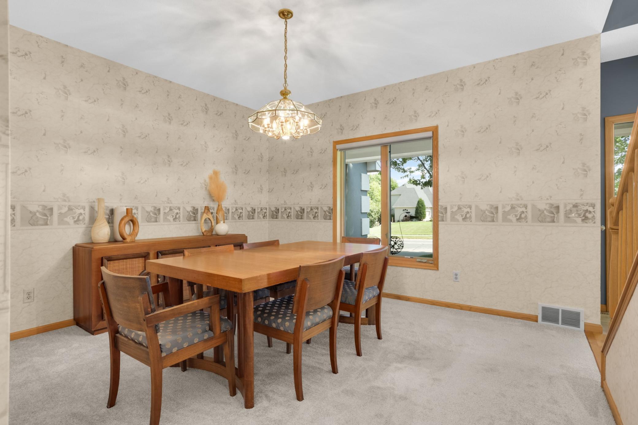 This large dining space is ready for making memories.