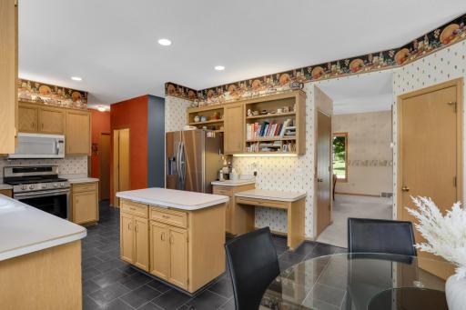 A formal dining room is right around the corner. What a rare find that is in homes!
