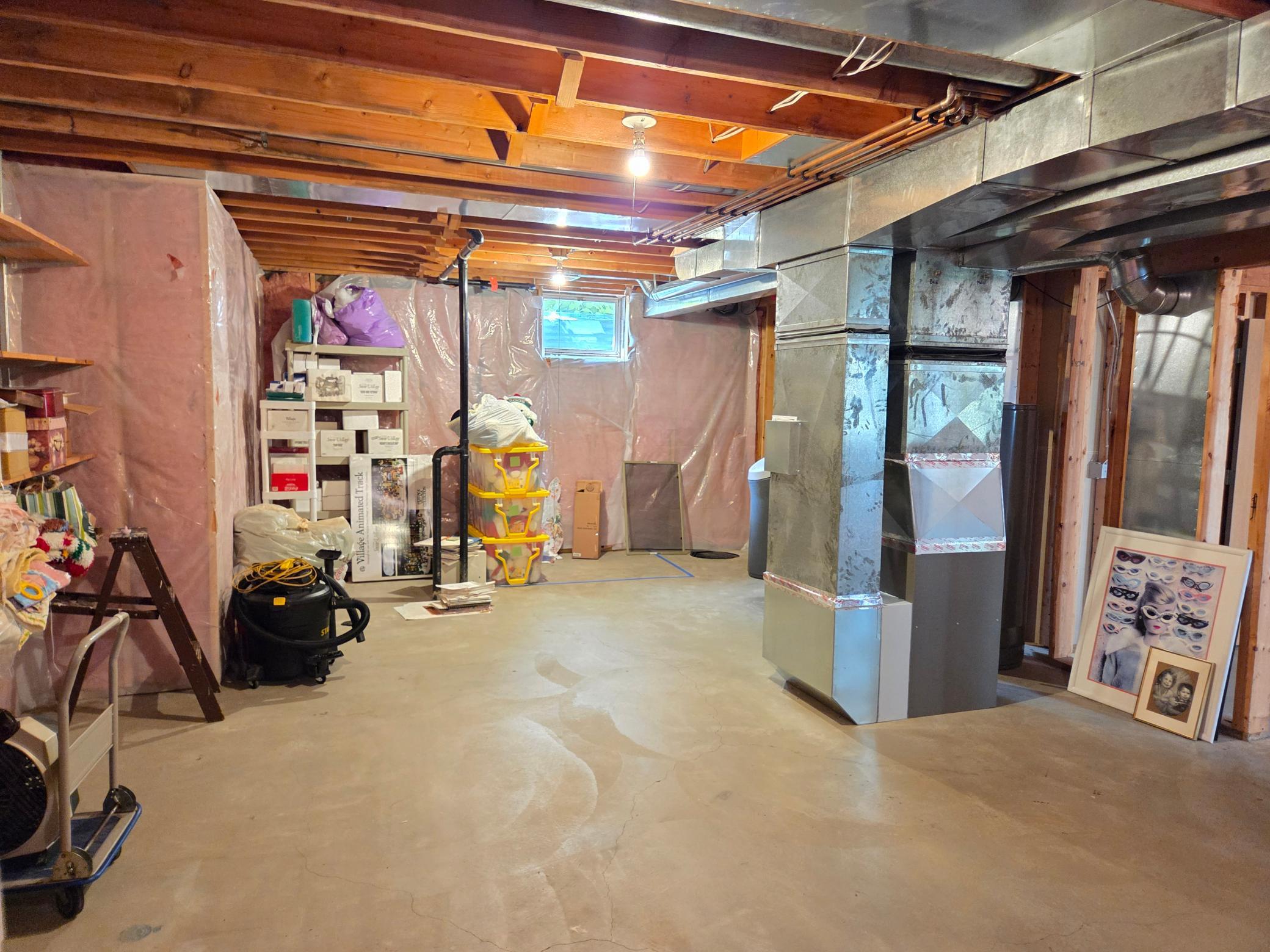 Even more space for whatever you need. Note the rough in for bathroom #4.