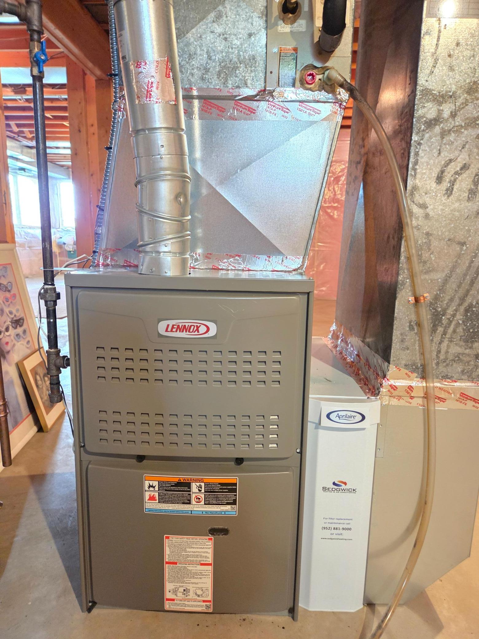 Despite this newer Lennox furnace and many new appliances, the seller is providing a one year home warranty for buyer peace of mind.