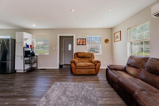 Living room looking to the front of the home