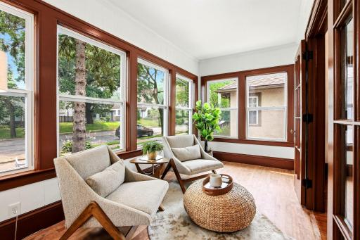 Enjoy the view, get inspired, and make this space your own. Whether you envision a home office, reading nook, art studio, or peaceful retreat, this beautifully restored four-season porch is ready to fit your lifestyle.